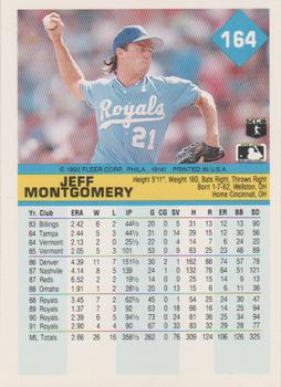 Jeff Montgomery  baseball card collectible - Main Image 2