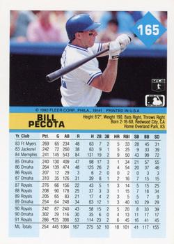Bill Pecota  baseball card collectible - Main Image 2