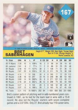 Bret Saberhagen  baseball card collectible - Main Image 2