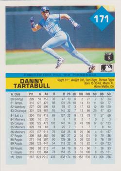 Danny Tartabull  baseball card collectible - Main Image 2