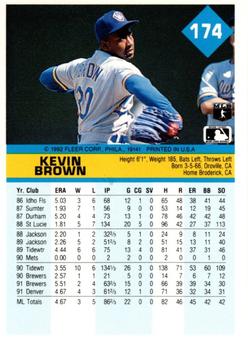 Kevin Brown  baseball card collectible - Main Image 2