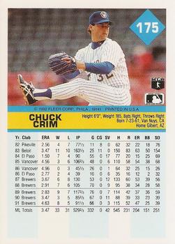 Chuck Crim  baseball card collectible - Main Image 2