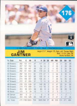 Jim Gantner  baseball card collectible - Main Image 2