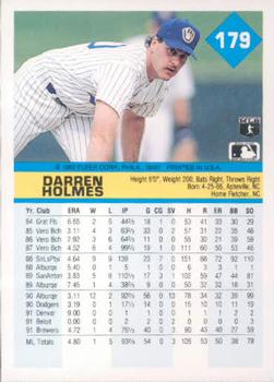 Darren Holmes  baseball card collectible - Main Image 2