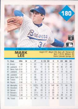 Mark Lee  baseball card collectible - Main Image 2