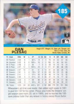 Dan Plesac  baseball card collectible - Main Image 2