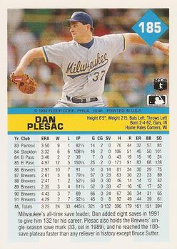Dan Plesac  baseball card collectible - Main Image 2