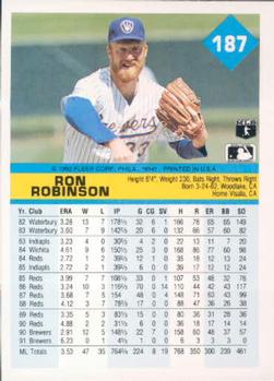 Ron Robinson  baseball card collectible - Main Image 2
