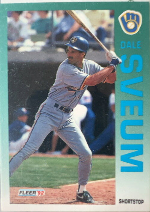 Dale Sveum  baseball card collectible - Main Image 3