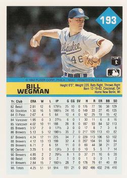 Bill Wegman  baseball card collectible - Main Image 2