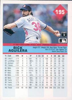 Rick Aguilera  baseball card collectible - Main Image 2