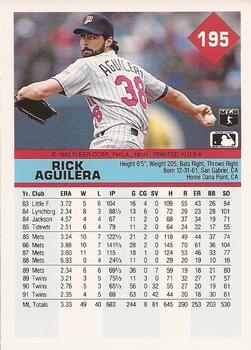 Rick Aguilera  baseball card collectible - Main Image 2