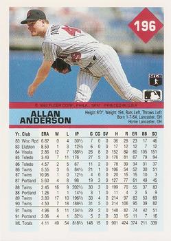Allan Anderson  baseball card collectible - Main Image 2