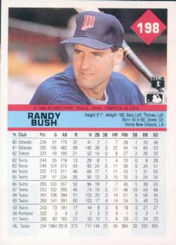 Randy Bush  baseball card collectible - Main Image 2