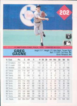 Greg Gagne  baseball card collectible - Main Image 2
