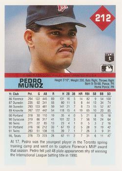 Pedro Munoz  baseball card collectible - Main Image 2