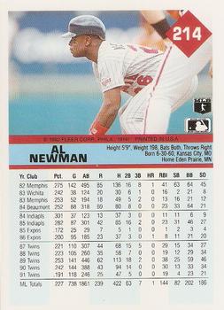 Al Newman  baseball card collectible - Main Image 2