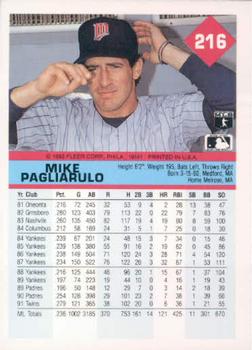 Mike Pagliarulo  baseball card collectible - Main Image 2