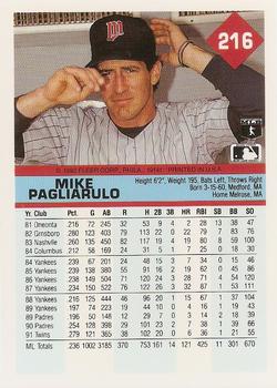Mike Pagliarulo  baseball card collectible - Main Image 2