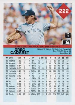 Greg Cadaret  baseball card collectible - Main Image 2