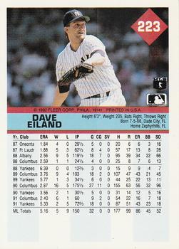 Dave Eiland  baseball card collectible - Main Image 2