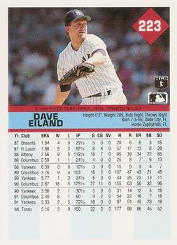 Dave Eiland  baseball card collectible - Main Image 2