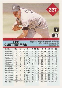 Lee Guetterman  baseball card collectible - Main Image 2