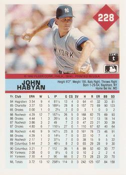 John Habyan  baseball card collectible - Main Image 2
