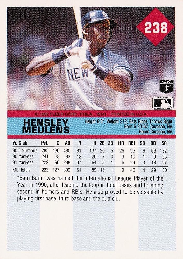 Hensley Meulens  baseball card collectible - Main Image 2