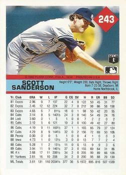 Scott Sanderson  baseball card collectible - Main Image 2