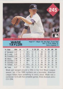 Wade Taylor  baseball card collectible - Main Image 2