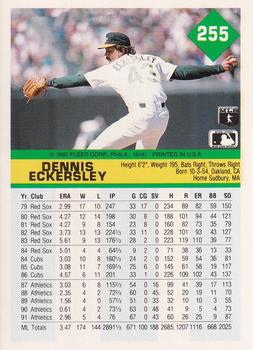 Dennis Eckersley  baseball card collectible - Main Image 2