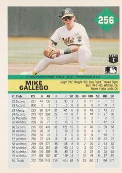Mike Gallego  baseball card collectible - Main Image 2