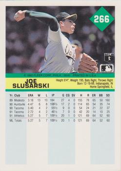 Joe Slusarski  baseball card collectible - Main Image 2