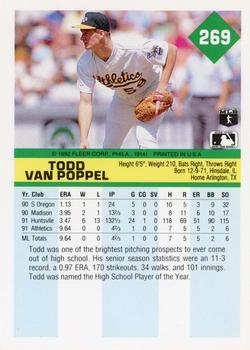 Todd Van Poppel  baseball card collectible - Main Image 2