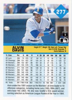 Alvin Davis  baseball card collectible - Main Image 2