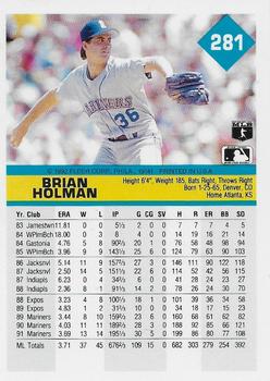 Brian Holman  baseball card collectible - Main Image 2