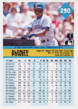 Alonzo Powell  baseball card collectible - Main Image 2