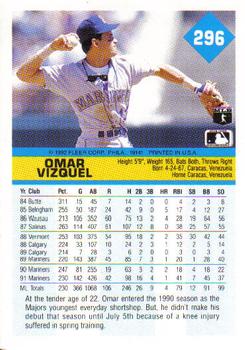 Omar Vizquel  baseball card collectible - Main Image 2