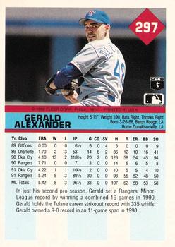 Gerald Alexander  baseball card collectible - Main Image 2
