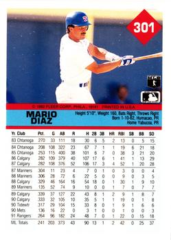 Mario Diaz  baseball card collectible - Main Image 2
