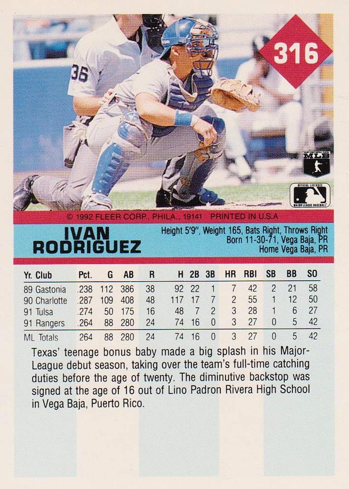 Ivan Rodriguez  baseball card collectible - Main Image 2