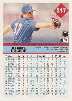 Kenny Rogers  baseball card collectible - Main Image 2