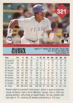 Ruben Sierra  baseball card collectible - Main Image 2