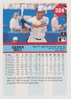 Derek Bell  baseball card collectible - Main Image 2
