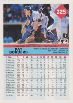 Pat Borders  baseball card collectible - Main Image 2