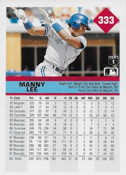 Manny Lee  baseball card collectible - Main Image 2