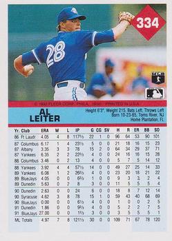 Al Leiter  baseball card collectible - Main Image 2