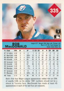 Bob MacDonald  baseball card collectible - Main Image 2