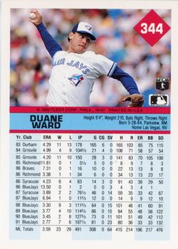 Duane Ward  baseball card collectible - Main Image 2